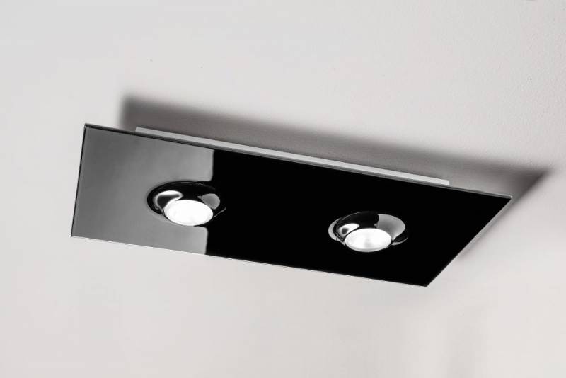 elesi-luce-pois-deckenleuchte-elegant-schwarz-glasdiffusor-glasabdeckung-glänzend-rechteckig-led-austauschbar-magnetverschluss-made-in-italy